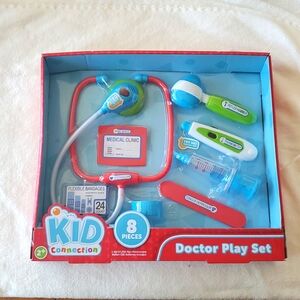NEW! 🩺 Kid Connection 8 Piece Doctor Play Set - Stethoscope Pretend Nurse Pink